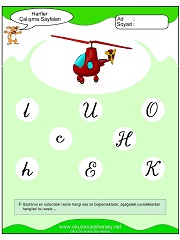 H Sesi Çalışma Sayfaları